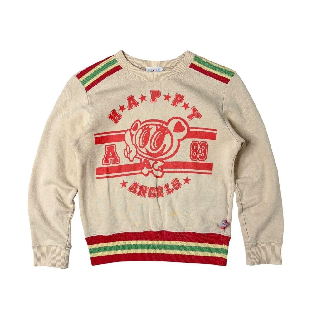 Angel Blue "happy angel" graphic crewneck